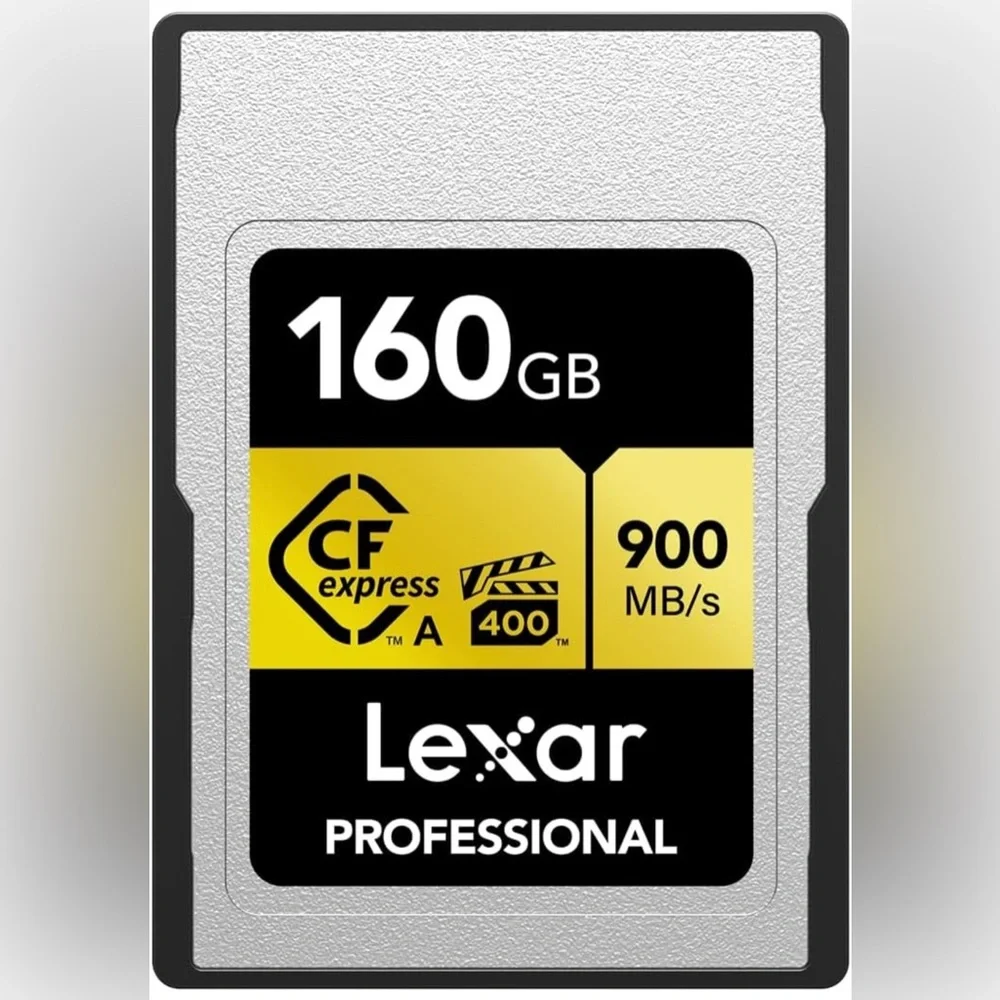 Professional 160GB Cfexpress Type A Gold Series Memory Card, up to 900Mb/S READ